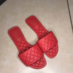 Aldo slim fit red sandals
